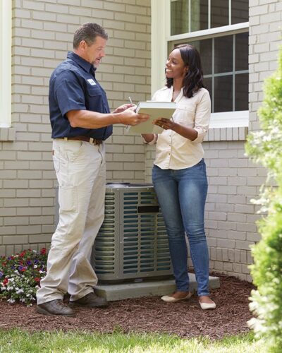 Inspector and homeowner | Be informed Home Inspection | Home warranty plans Fort Worth