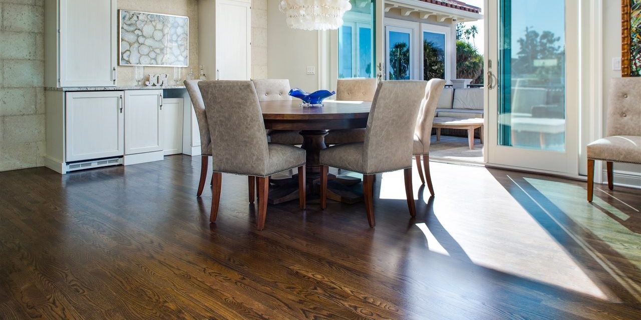 dining area with wood floor | Be Informed Home Inspections | room redesign Fort Worth