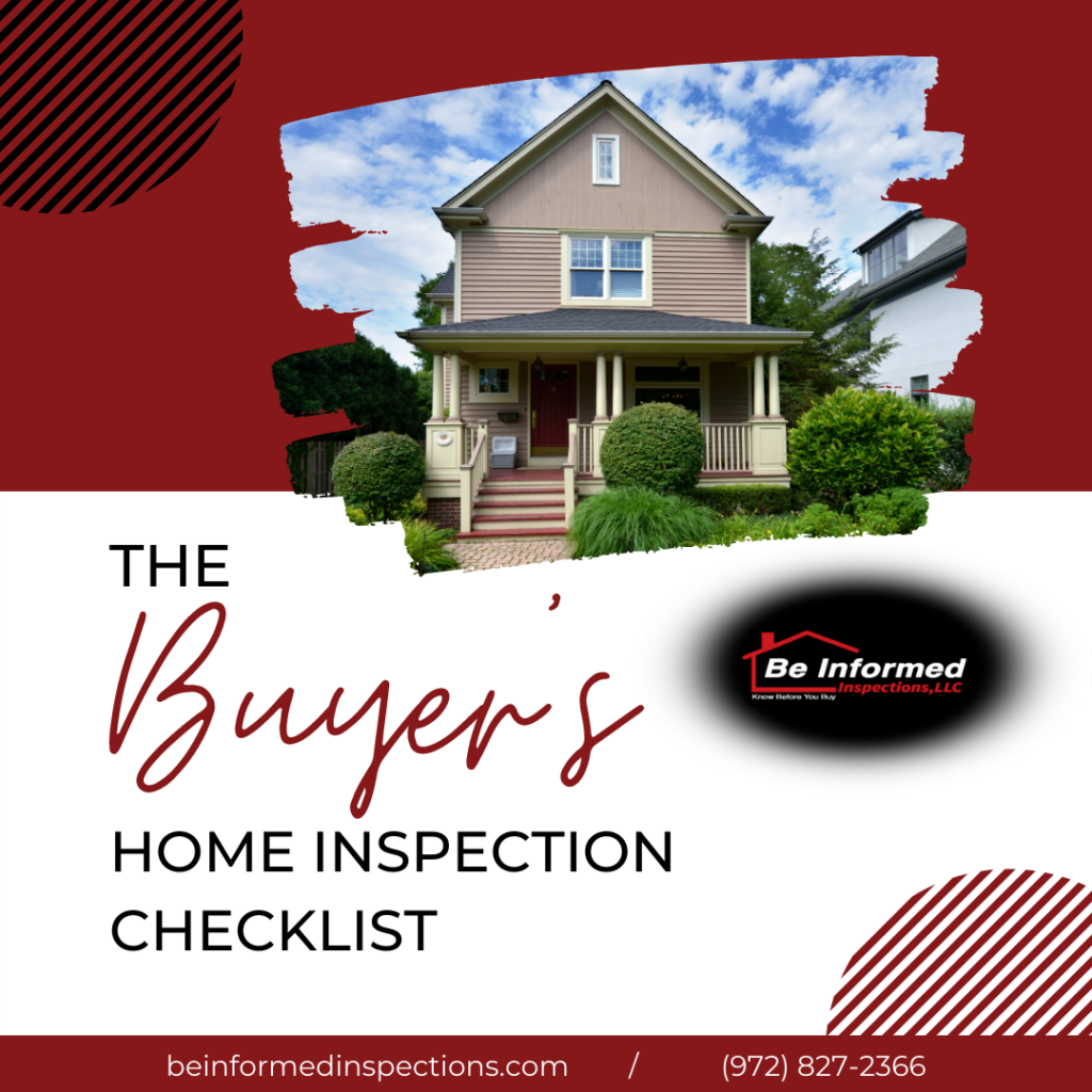 The Buyer’s Home Inspection Checklist - Home Inspection Dallas TX
