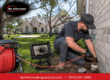 Be Informed Inspections performing a sewer scope inspection at a residential property in Little Elm TX