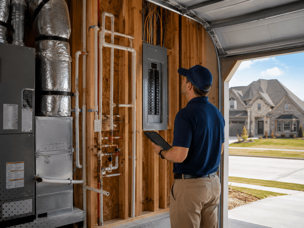New construction home exterior in Little Elm, TX with Be Informed Inspections services
