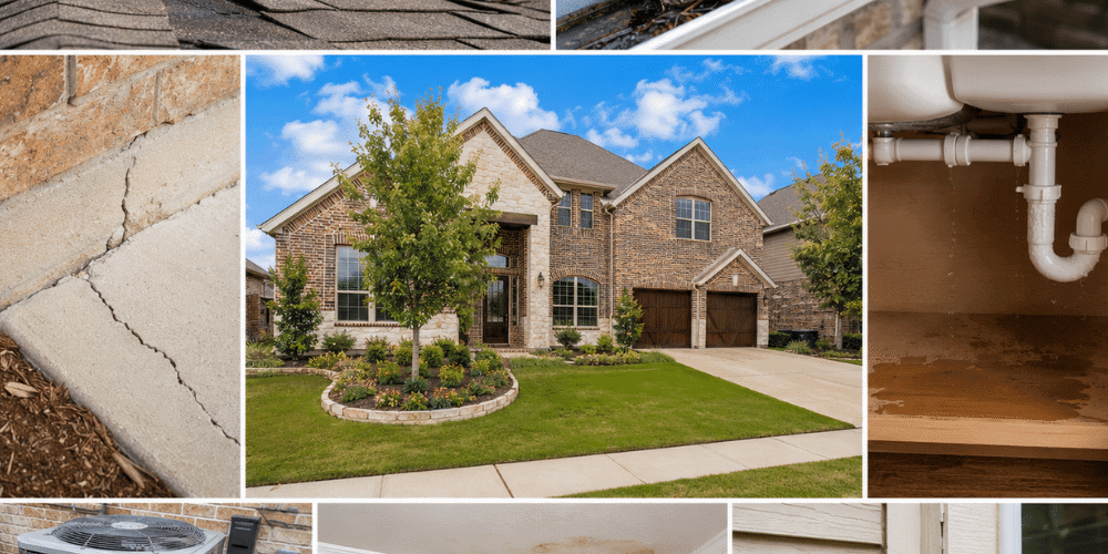 Be Informed Inspections inspector reviewing exterior and interior home conditions for a professional home inspection in Little Elm, TX