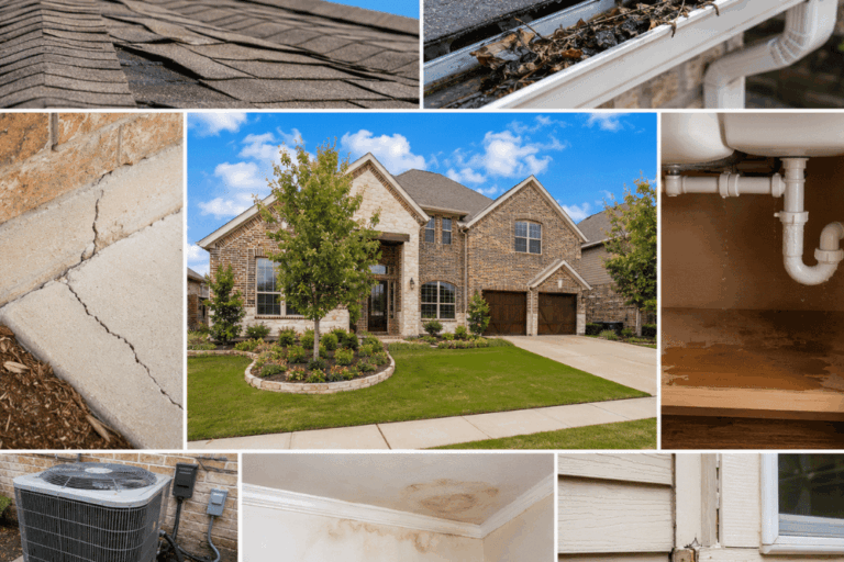 Be Informed Inspections inspector reviewing exterior and interior home conditions for a professional home inspection in Little Elm, TX