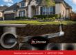 Sewer scope inspection showing residential sewer line conditions, underground pipes, and potential root intrusion issues in a North Texas home